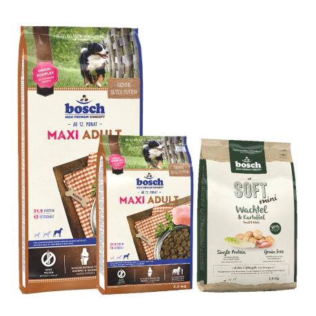 Bosch MAXI ADULT 18kg + Mini su putpele 2,5kg